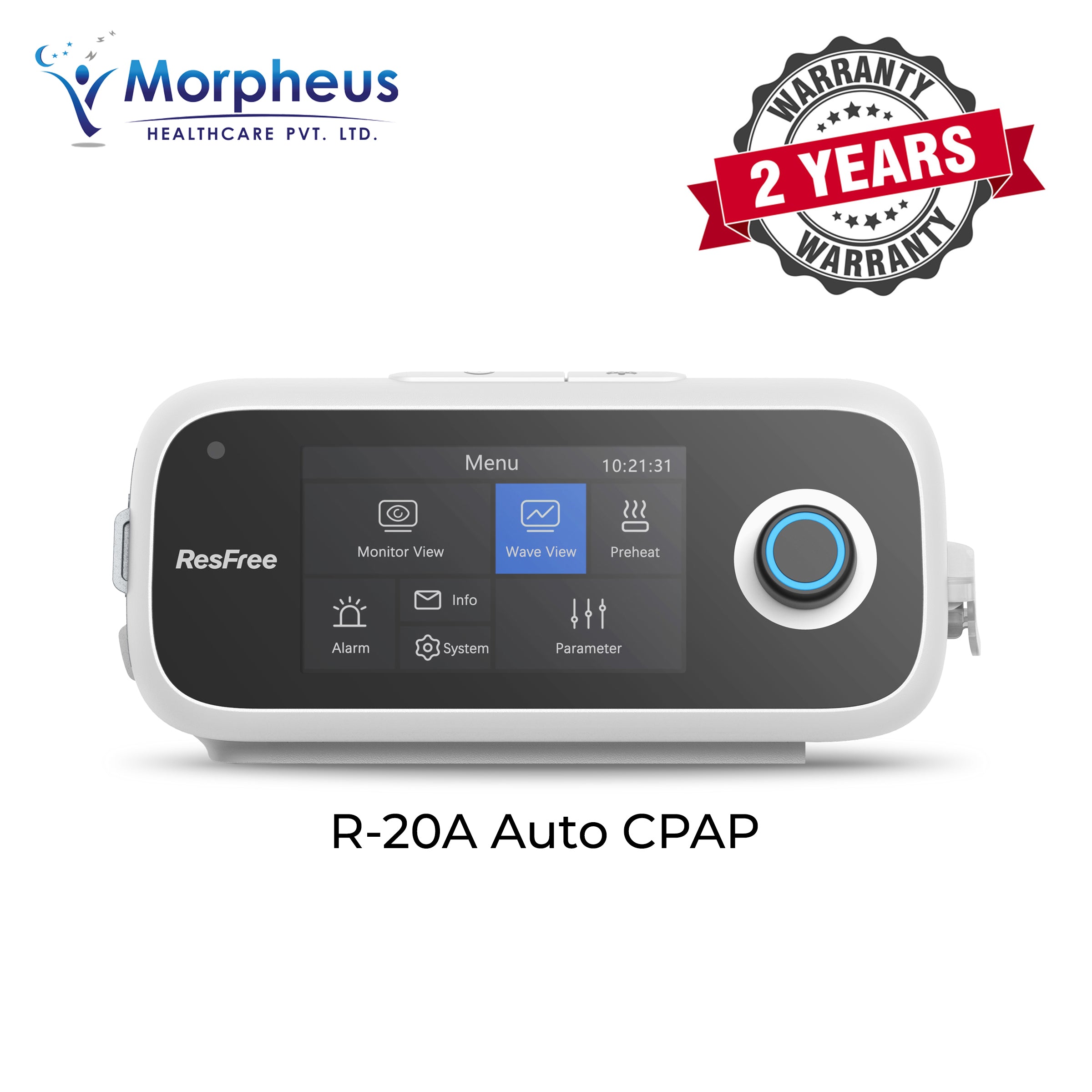ResFree R20A Auto CPAP Machine with 2 year warranty