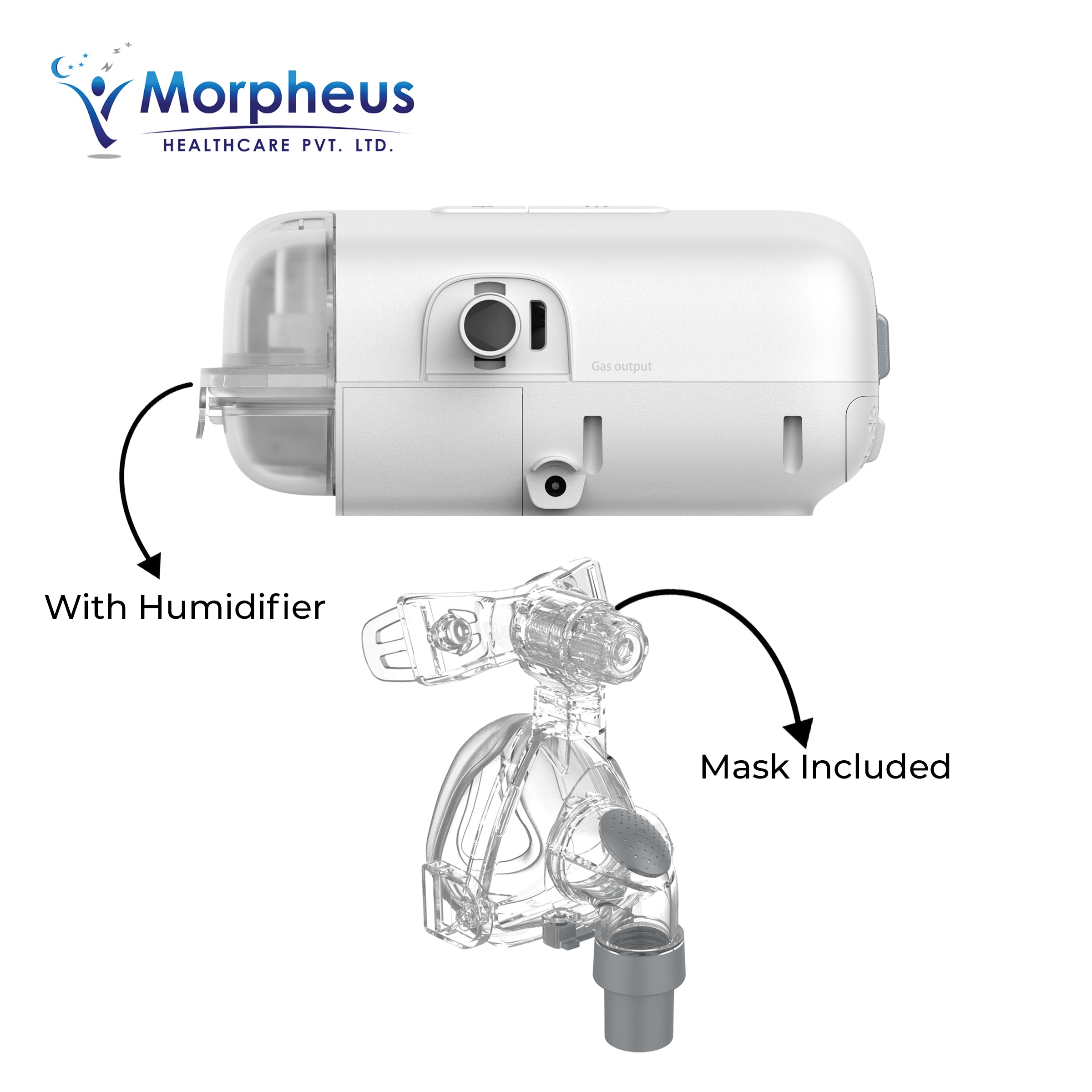 ResFree R20A Auto CPAP Machine backview 
