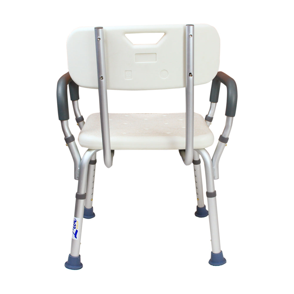 4-In-1 Bath Chair With Back & Armrests