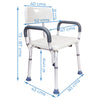 4-In-1 Bath Chair With Back & Armrests