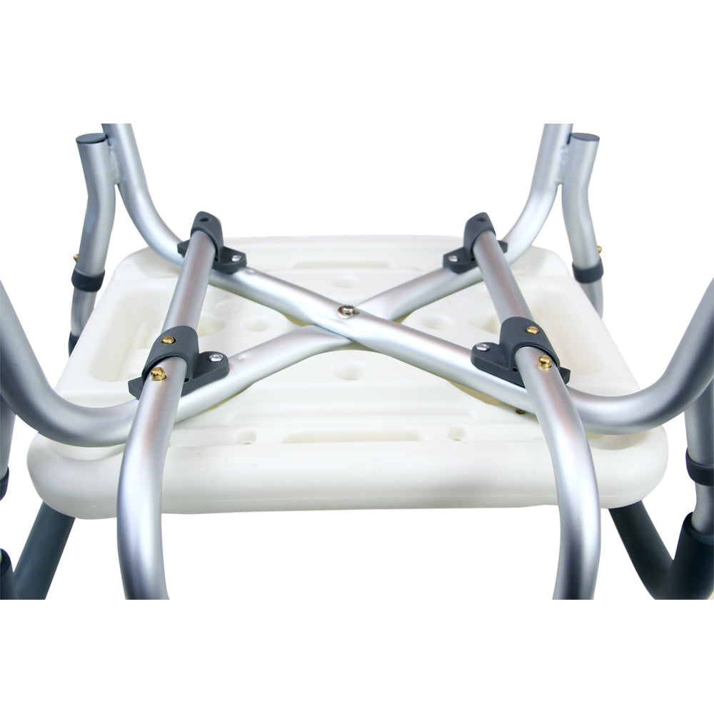 4-In-1 Bath Chair With Back & Armrests