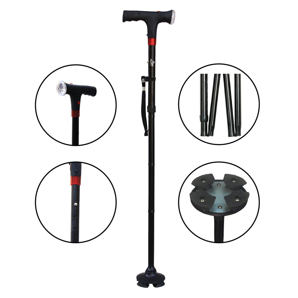 Live Equip Bath Chair x Walking Stick x Bed Safety Rail x Toilet Safety Frame Combo